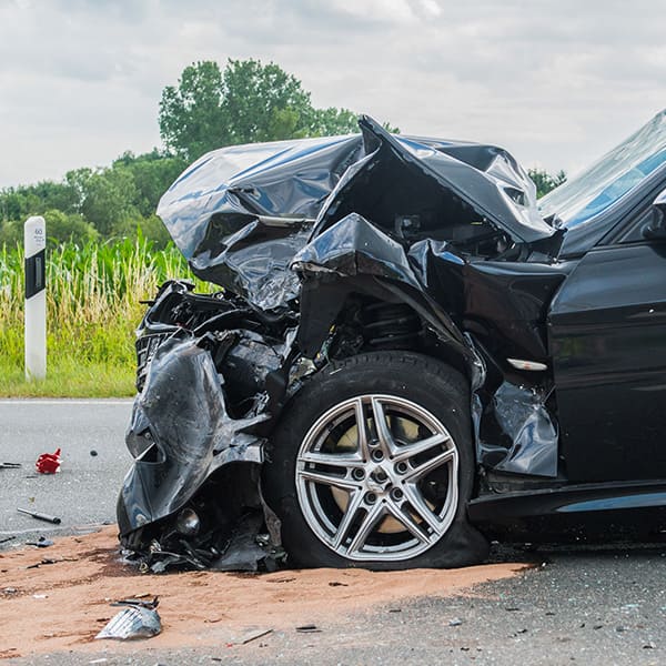 Autounfall, Unfallstelle, Schadengutachten